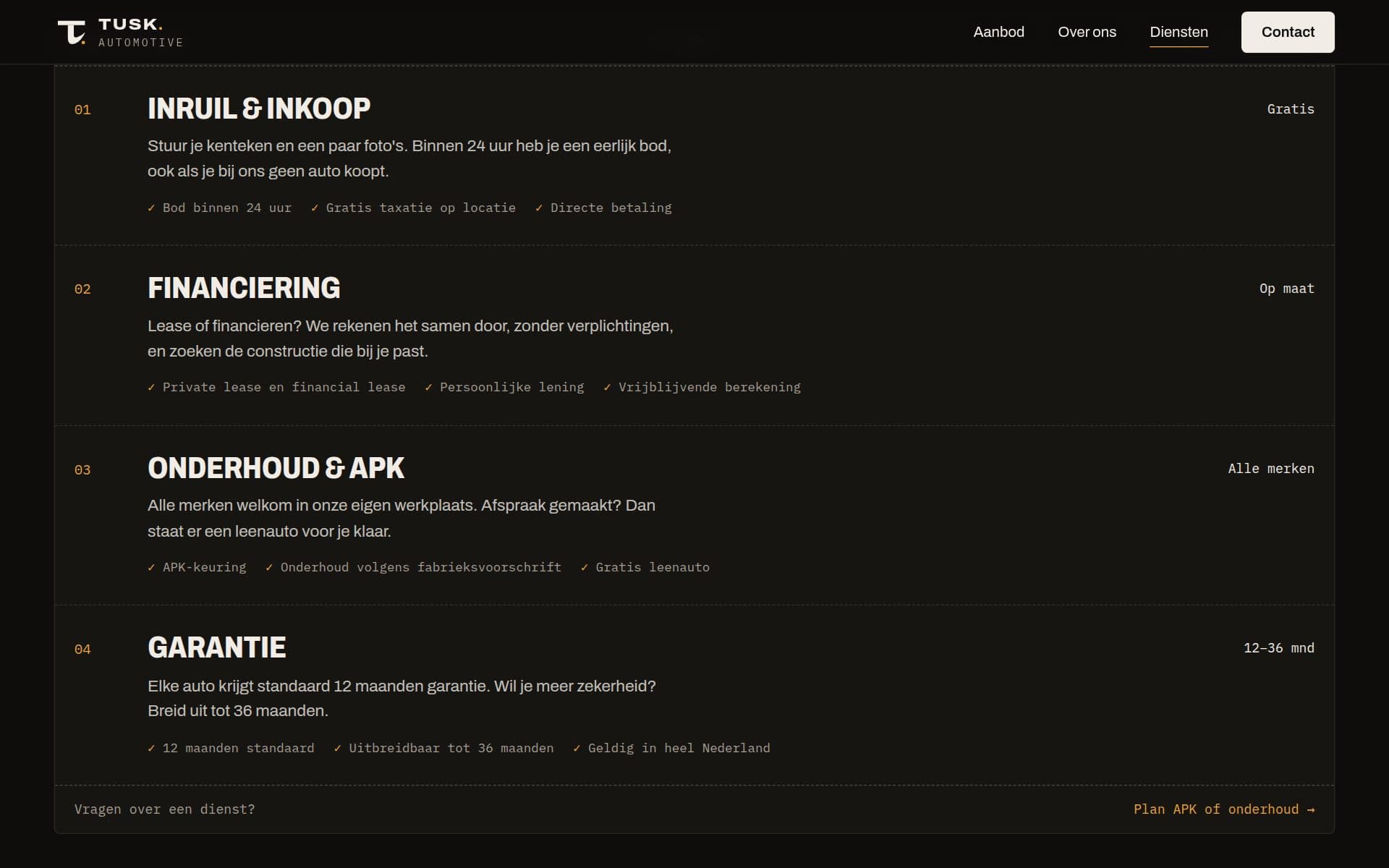TUSK Automotive, screenshot 4