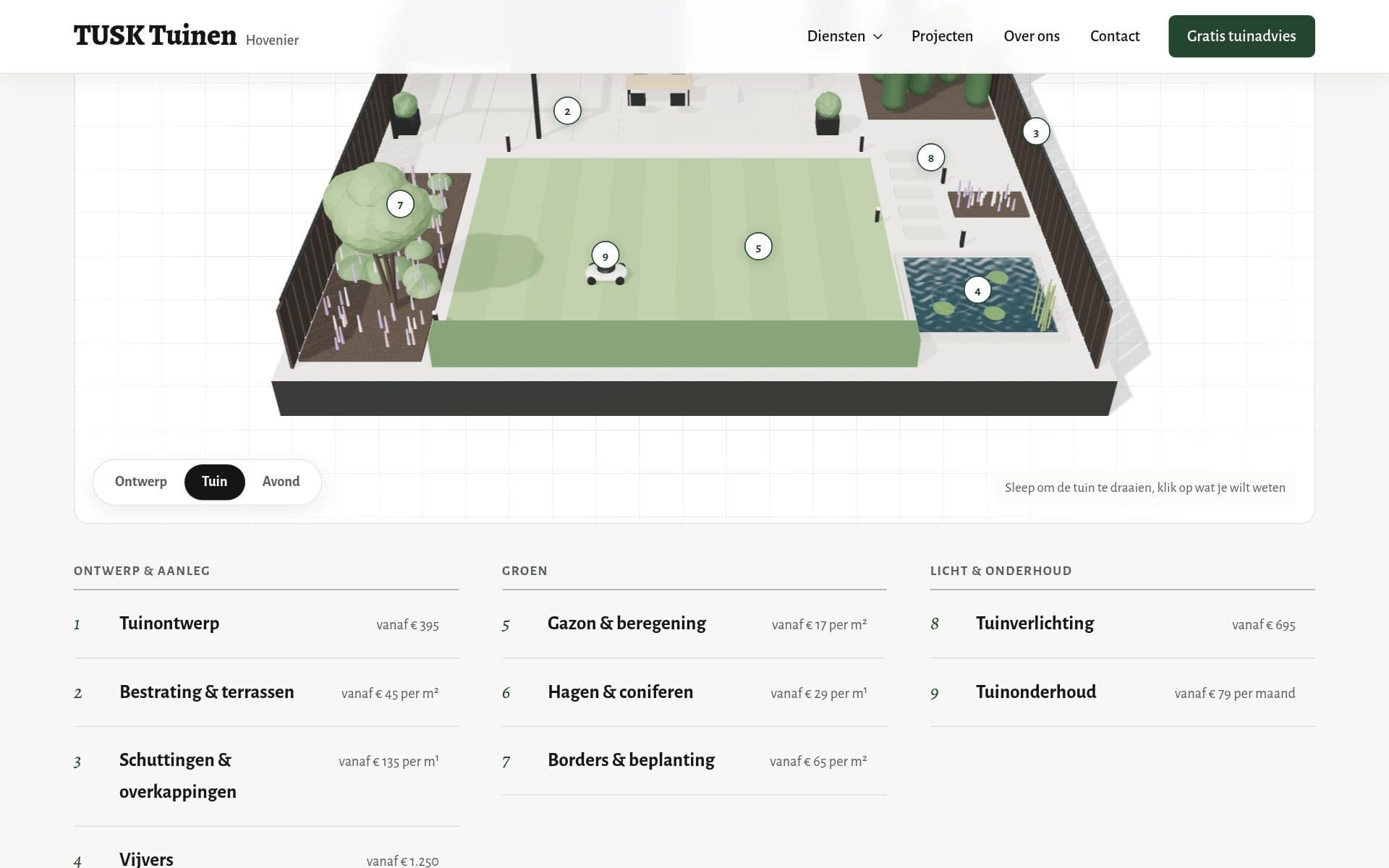 TUSK Tuinen, screenshot 2