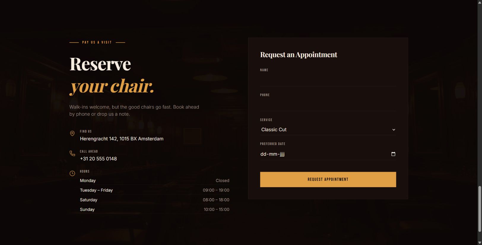 Barber — Classic — voorbeeld 4